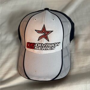Men's White and Black Division Series Cap